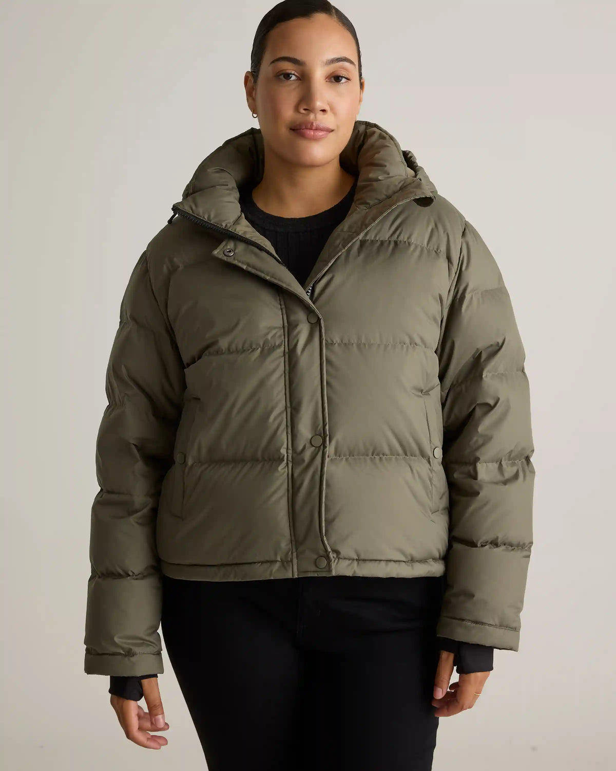 Responsible Down Cropped Puffer Jacket