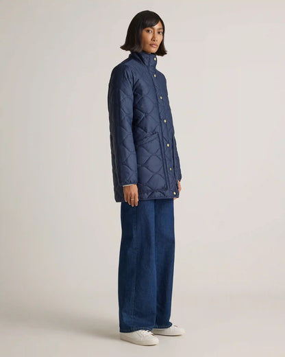 Featherless Quilted Long Puffer Jacket