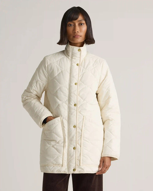 Featherless Quilted Long Puffer Jacket