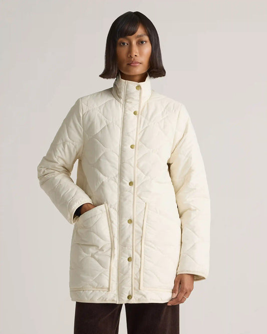 Featherless Quilted Long Puffer Jacket