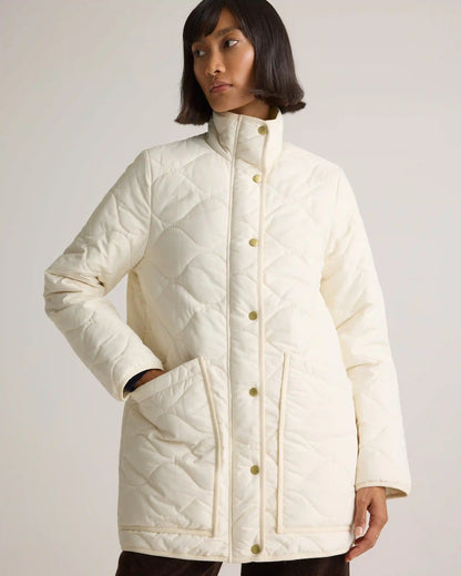 Featherless Quilted Long Puffer Jacket