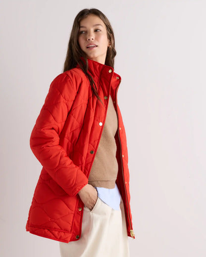 Featherless Quilted Long Puffer Jacket