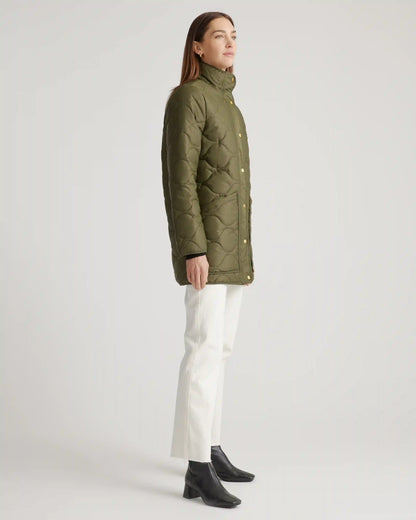 Featherless Quilted Long Puffer Jacket