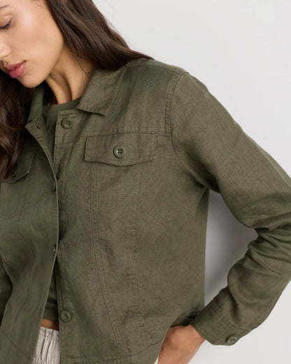 100% European Linen Jacket