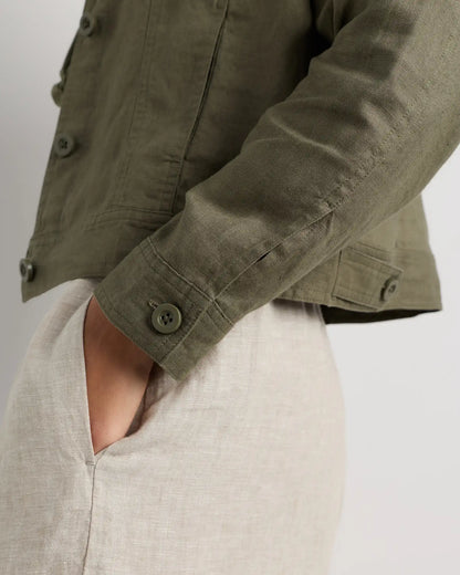 100% European Linen Jacket