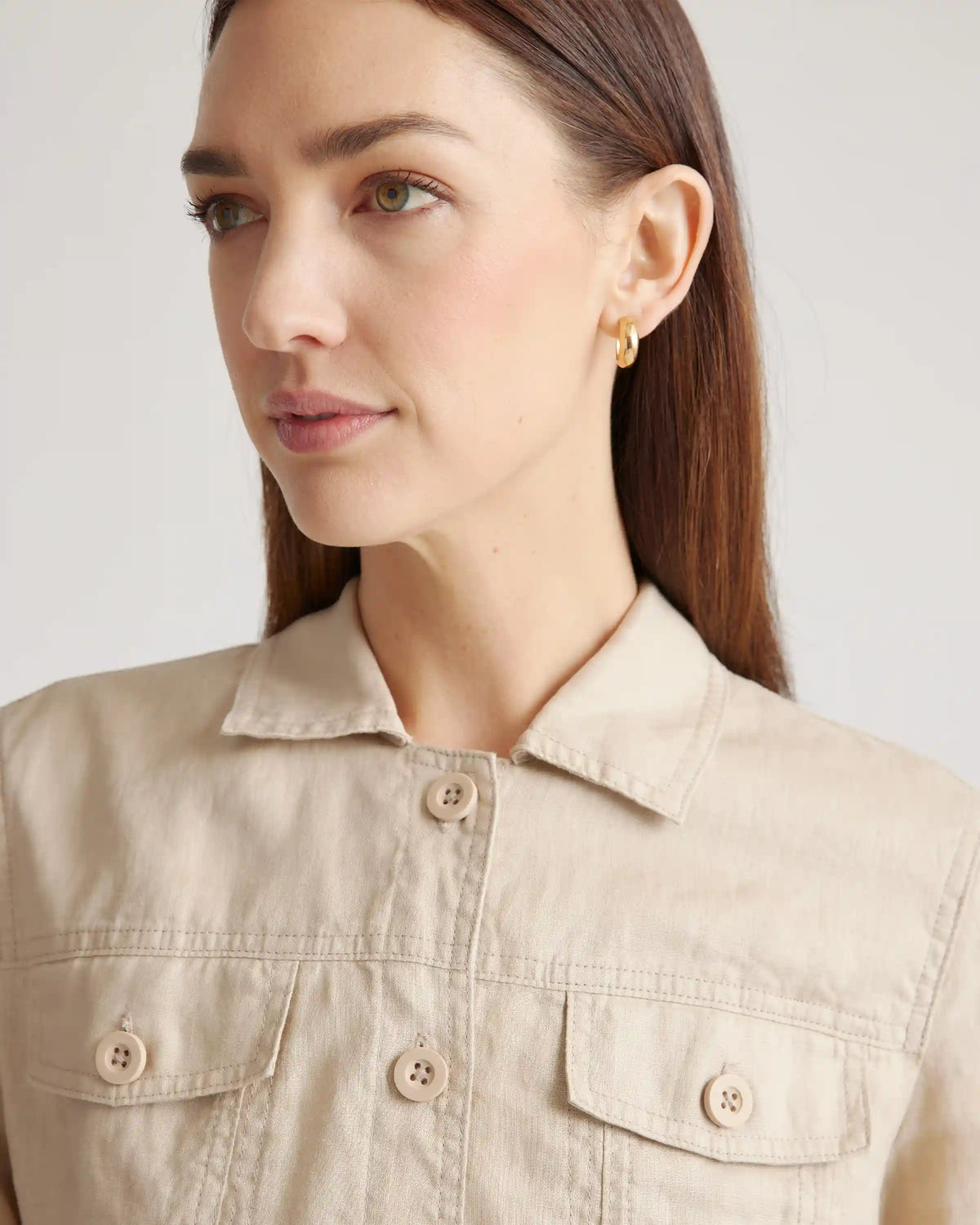 100% European Linen Jacket