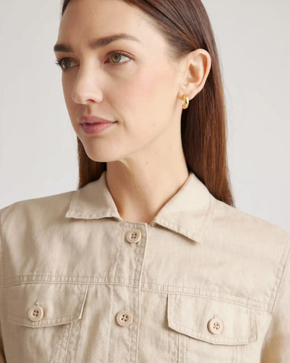 100% European Linen Jacket