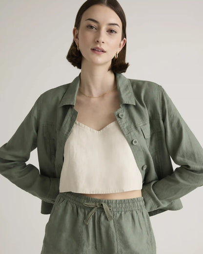 100% European Linen Jacket