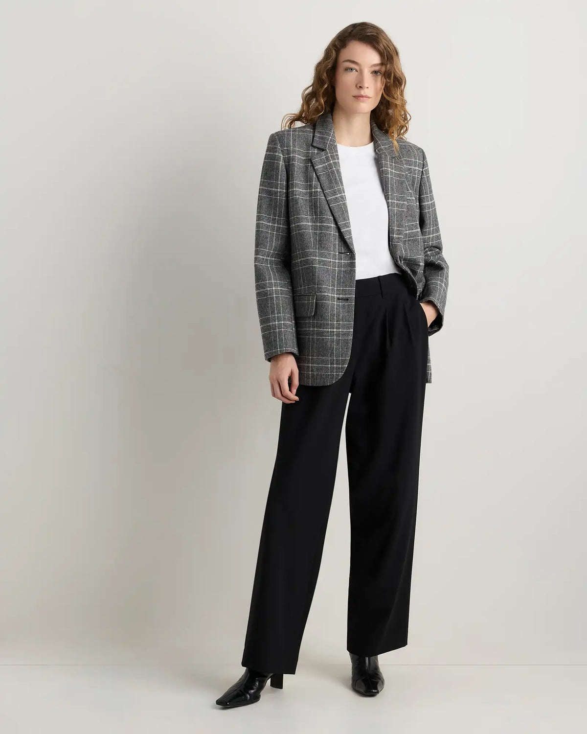 Italian Wool Oversized Blazer