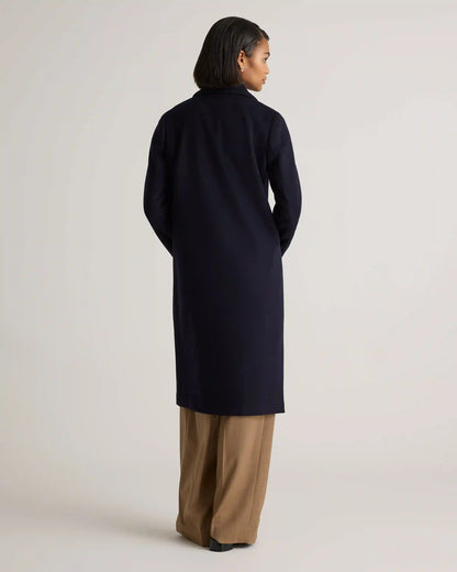 Italian Wool Classic Single-Breasted Coat