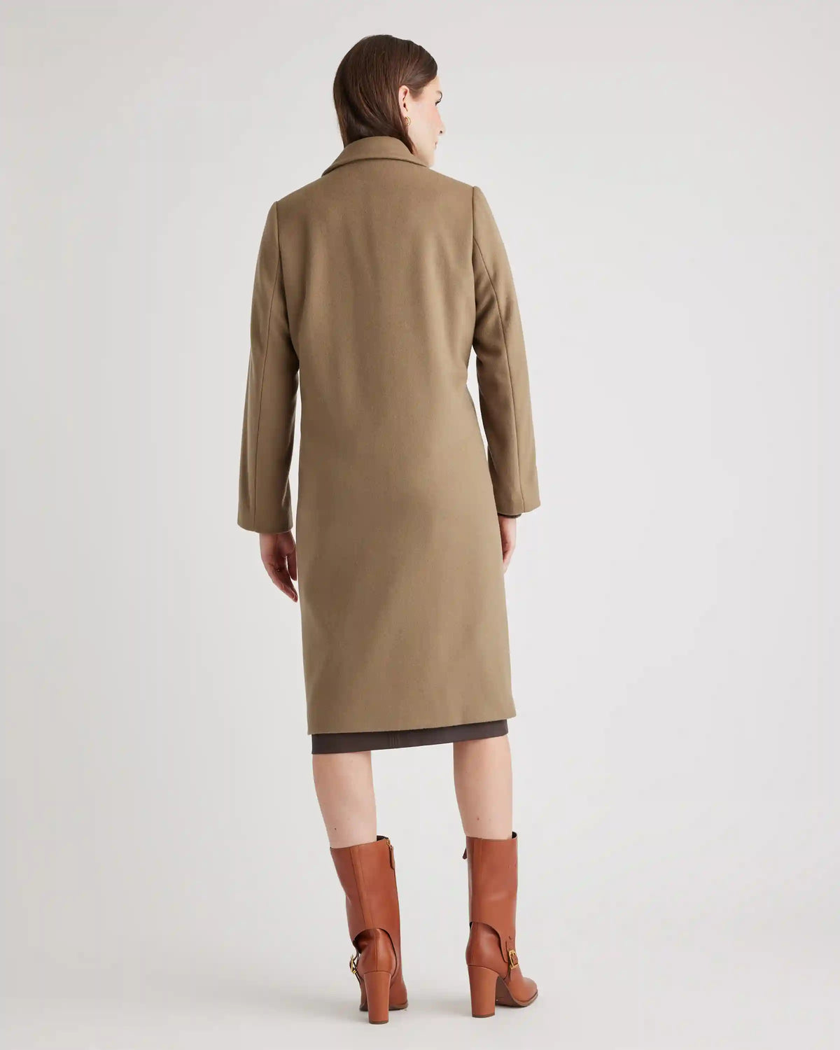 Italian Wool Classic Single-Breasted Coat