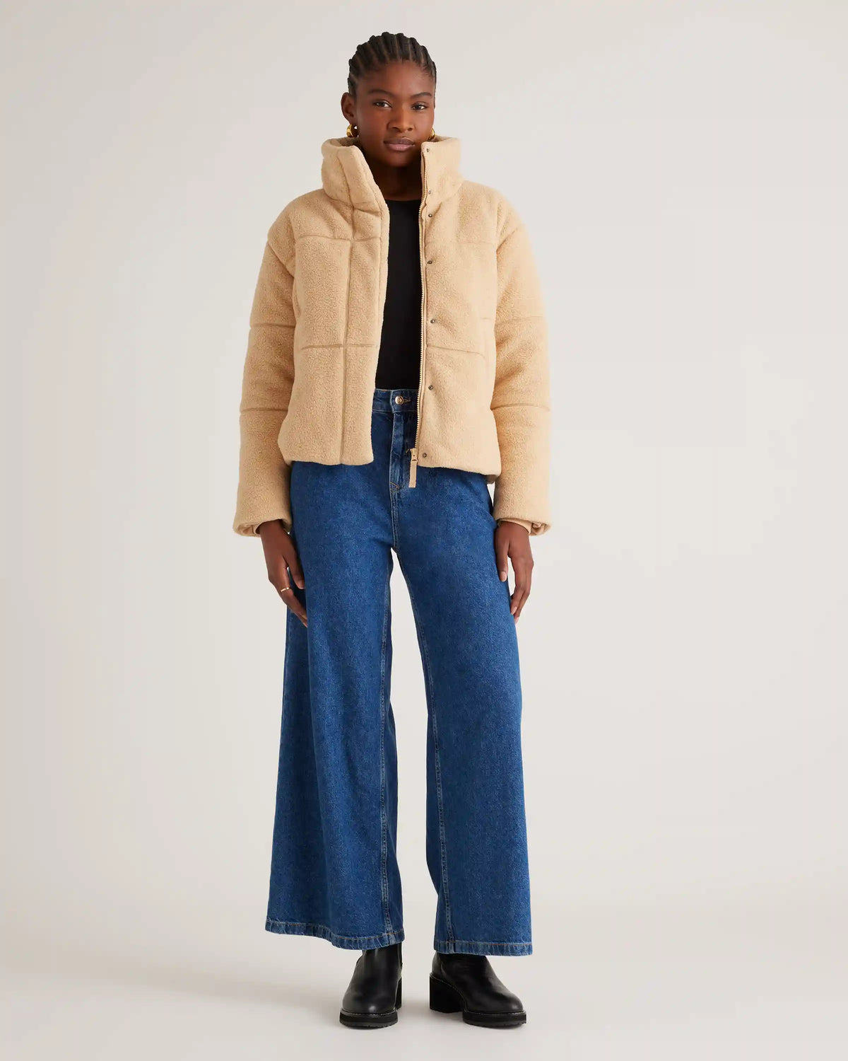 Sherpa Puffer Jacket