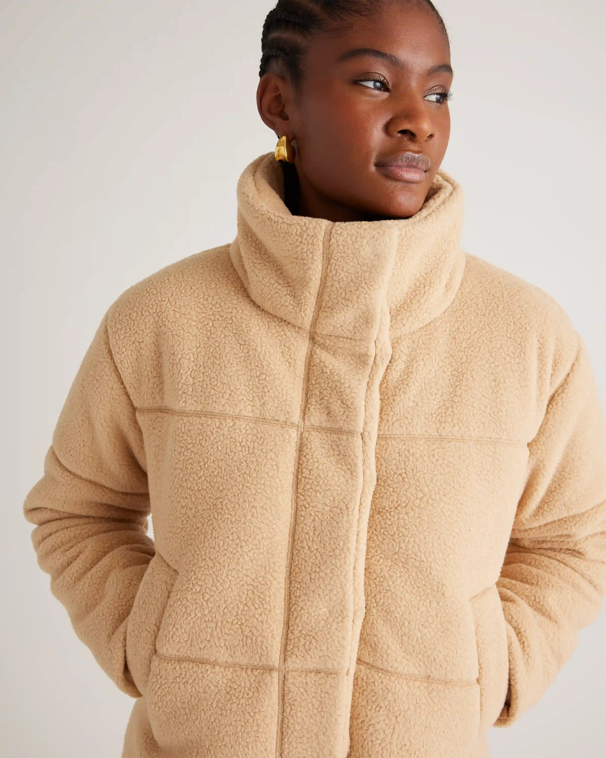 Sherpa Puffer Jacket