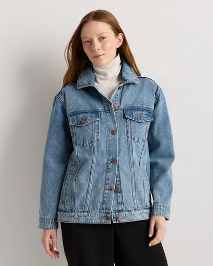 100% Organic Cotton Oversized Denim Jacket