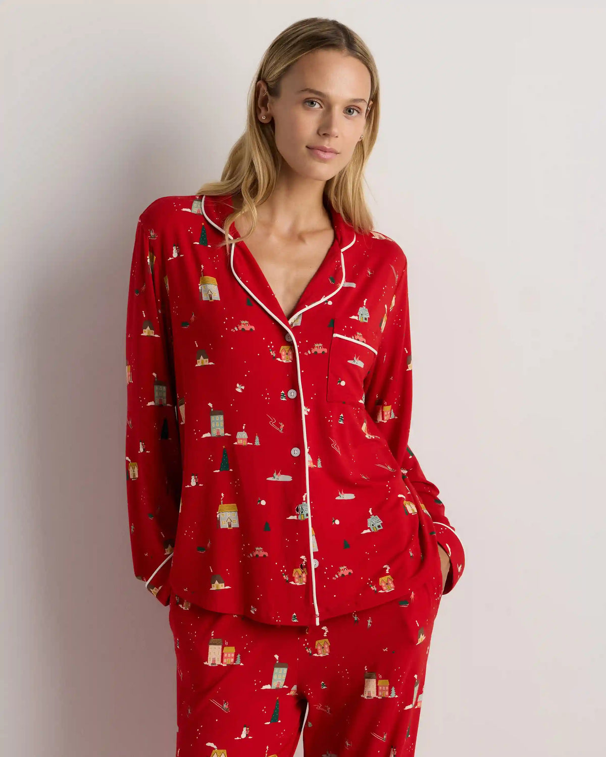 Bamboo Jersey Long Sleeve Pajama Set
