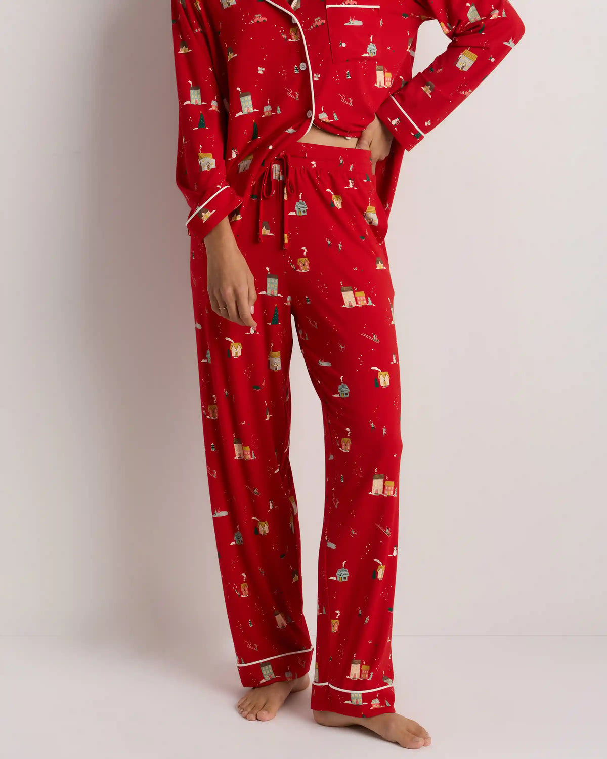 Bamboo Jersey Long Sleeve Pajama Set