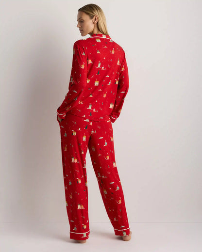 Bamboo Jersey Long Sleeve Pajama Set