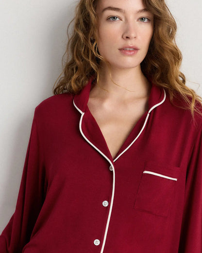 Bamboo Jersey Long Sleeve Pajama Set