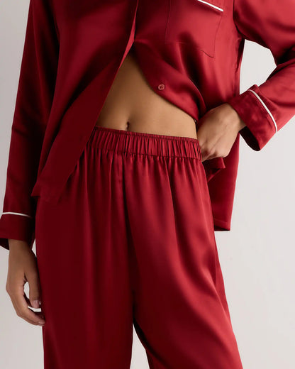 100% Washable Silk Satin Pajama Pant