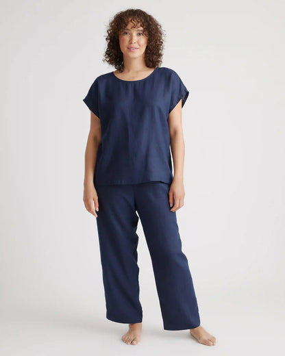 100% European Linen Pajama Set