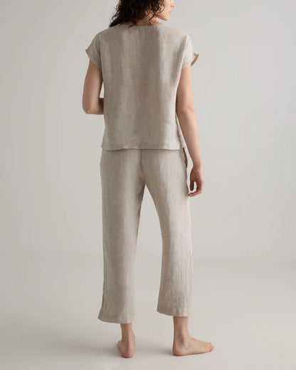 100% European Linen Pajama Set