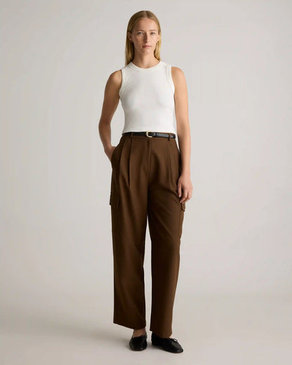 Organic Cotton Micro-Rib Cropped Cutaway Tank