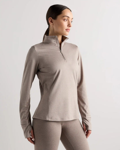 Flowknit Quarter-Zip Pullover