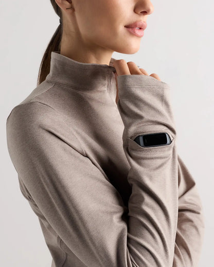 Flowknit Quarter-Zip Pullover