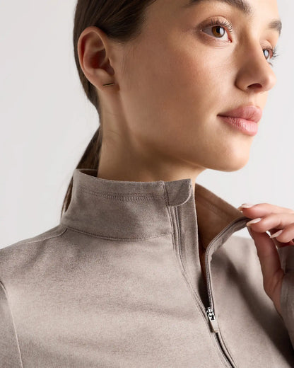 Flowknit Quarter-Zip Pullover