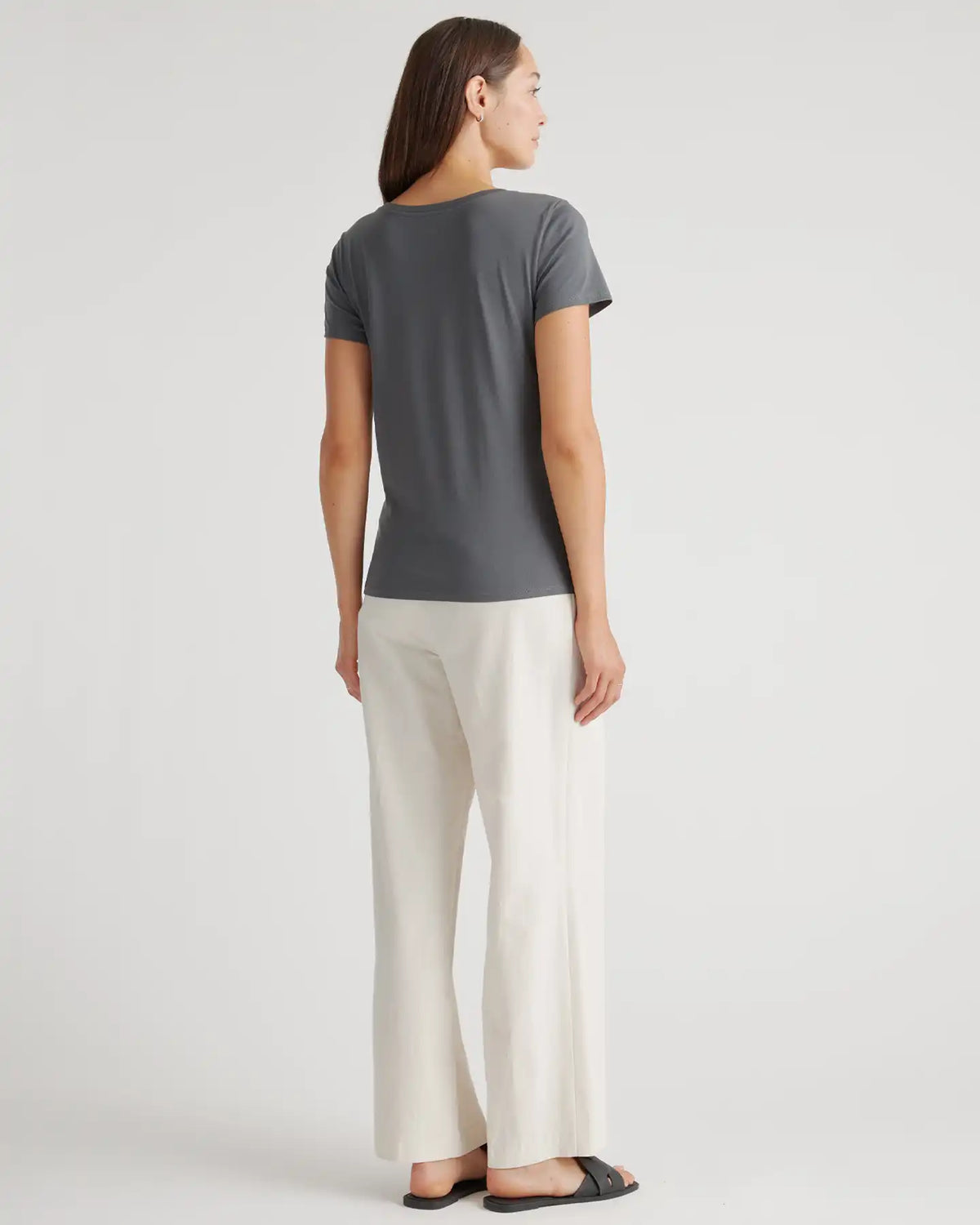 Cotton Modal Scoop Neck Tee
