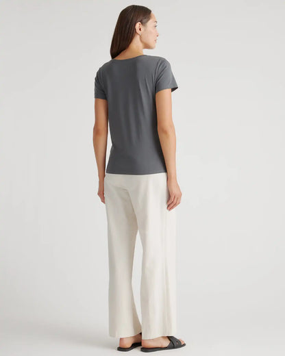 Cotton Modal Scoop Neck Tee