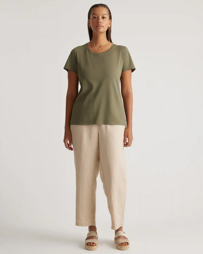 Cotton Modal Scoop Neck Tee