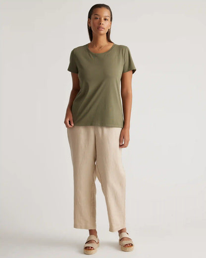 Cotton Modal Scoop Neck Tee