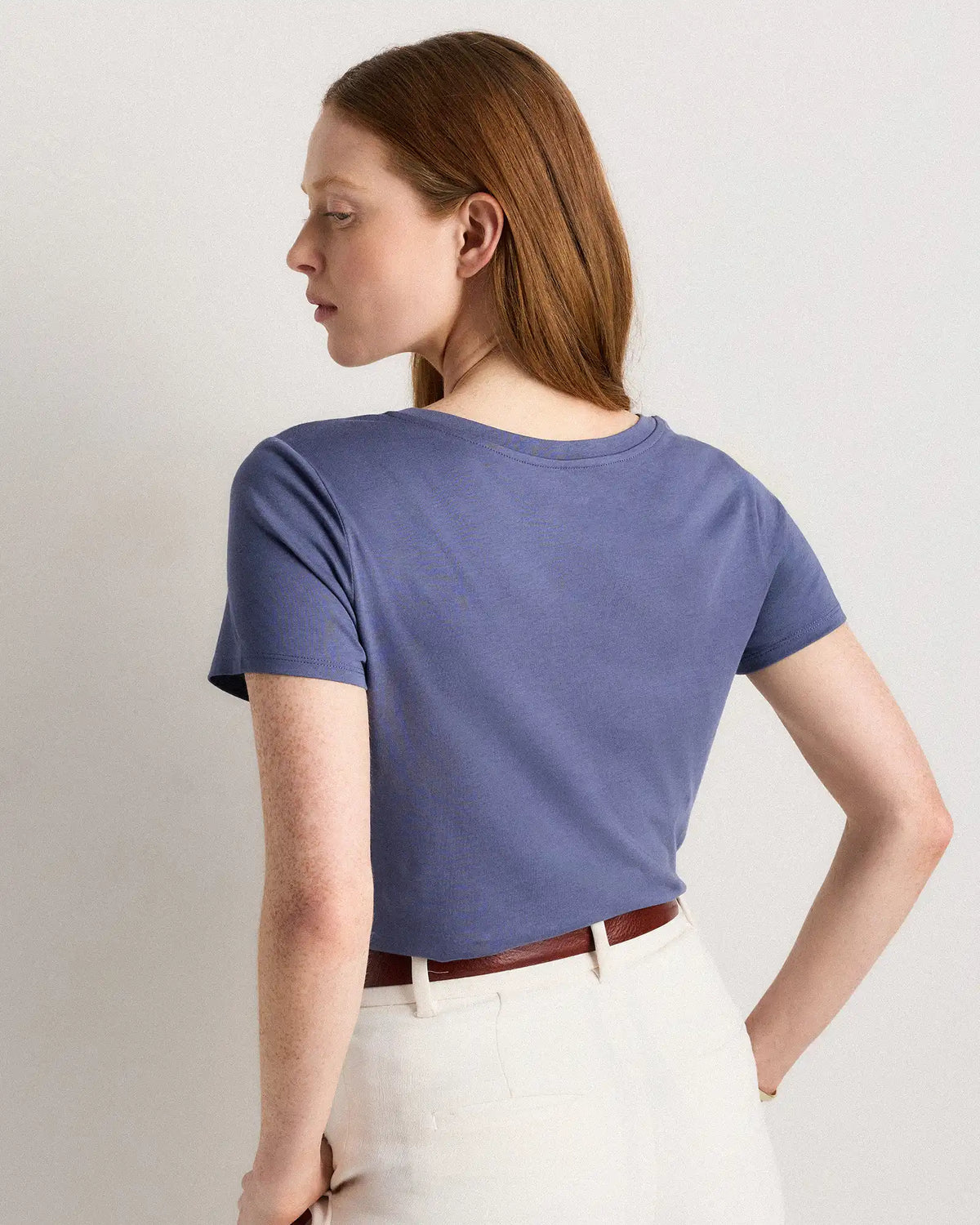 Cotton Modal Scoop Neck Tee