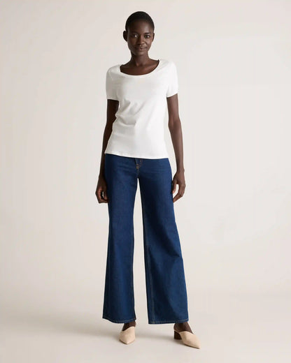 Cotton Modal Scoop Neck Tee