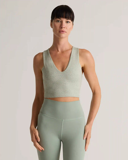 Ultra-Soft V-Neck Cropped Tank