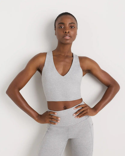 Ultra-Soft V-Neck Cropped Tank