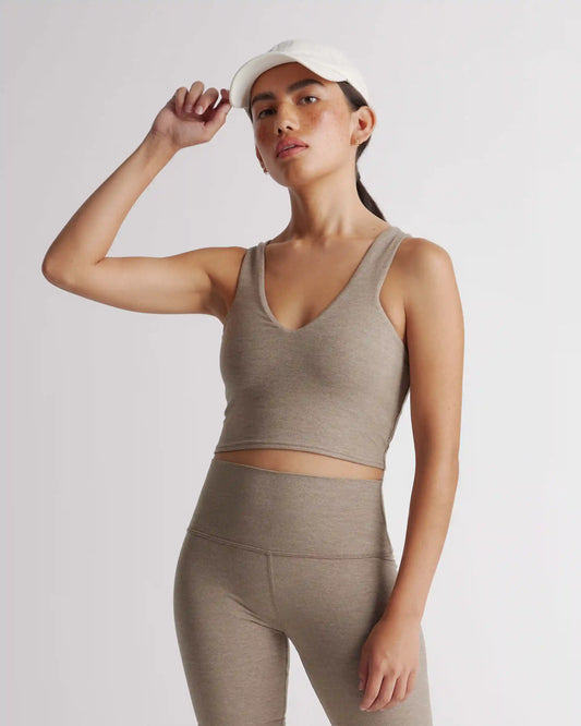 Ultra-Soft V-Neck Cropped Tank