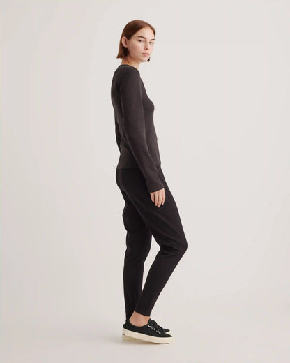 Organic Cotton Micro-Rib Long Sleeve Tee