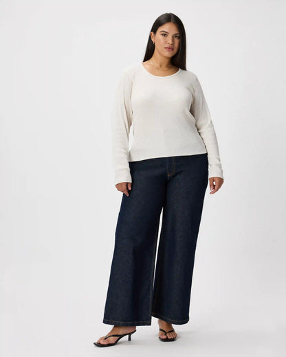Organic Cotton Micro-Rib Long Sleeve Tee