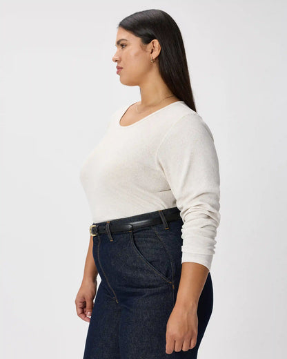 Organic Cotton Micro-Rib Long Sleeve Tee