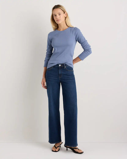 Organic Cotton Micro-Rib Long Sleeve Tee