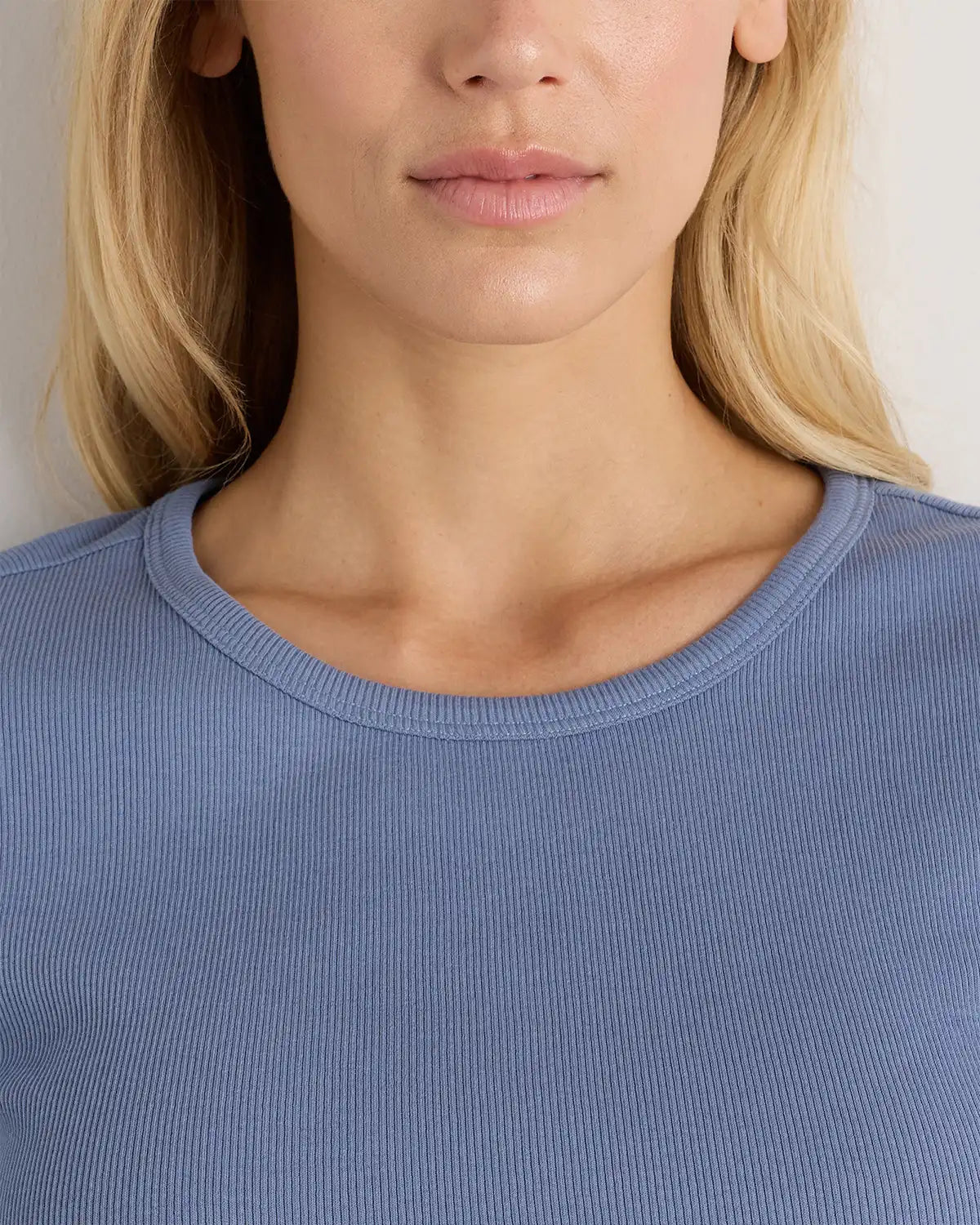 Organic Cotton Micro-Rib Long Sleeve Tee