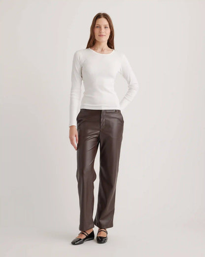 Organic Cotton Micro-Rib Long Sleeve Tee
