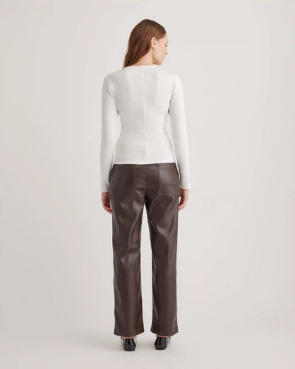 Organic Cotton Micro-Rib Long Sleeve Tee