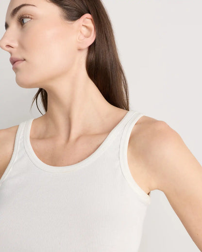 Organic Cotton Micro-Rib Scoop Neck Tank