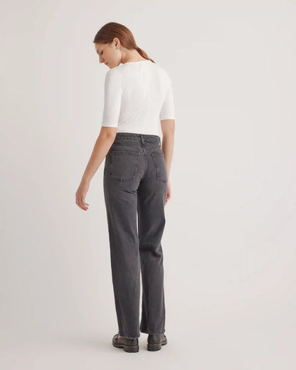 Organic Cotton Micro-Rib Elbow Sleeve Tee