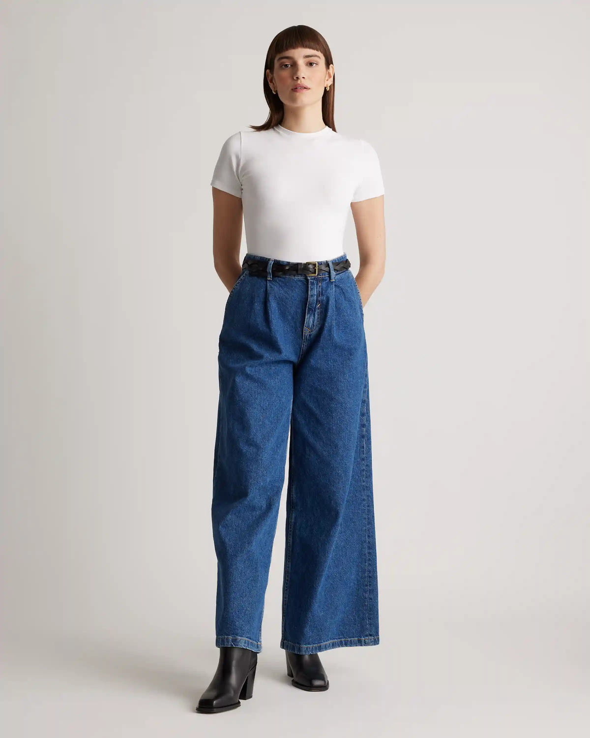 Stretch Cotton Jersey Short Sleeve Bodysuit