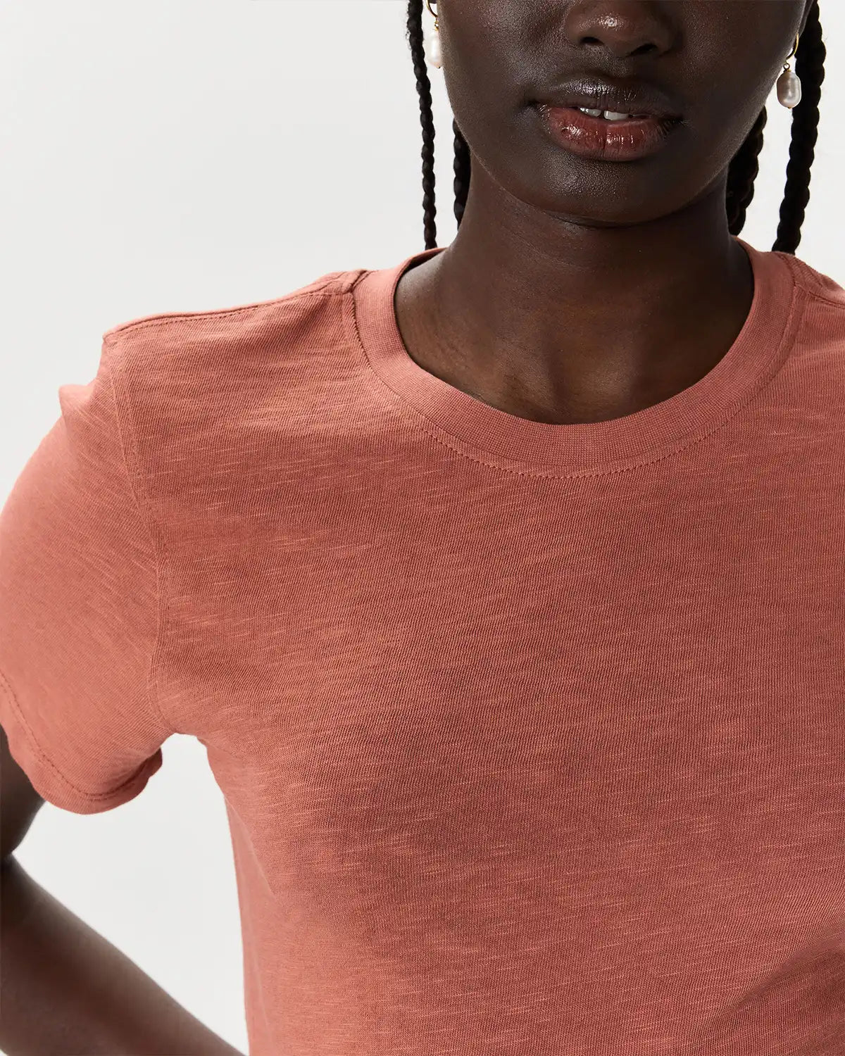 100% Organic Cotton Slub Crewneck Tee