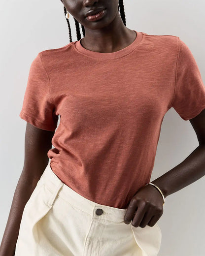 100% Organic Cotton Slub Crewneck Tee